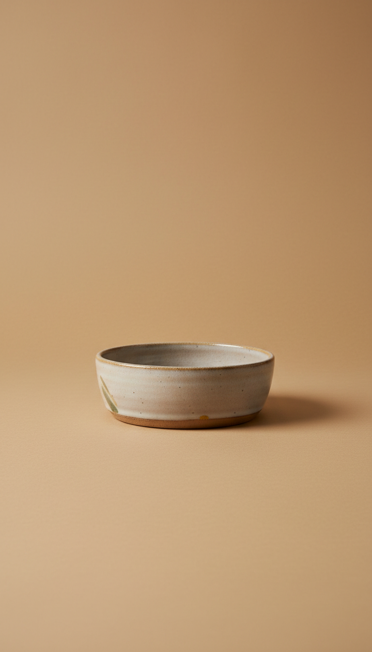 Ceramic dog bowl with tactile glaze
